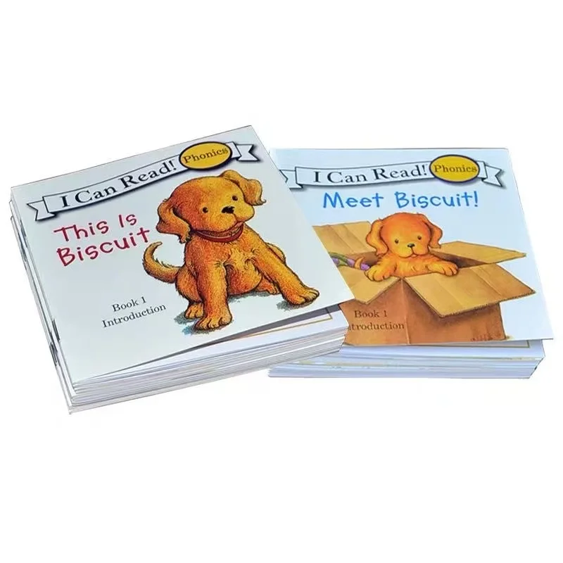 0-6age 24pcs Biscuit Series Phonics English Picture Books I Can Read For Child Kids Educaction Pocket Reading Bedtime Story Book