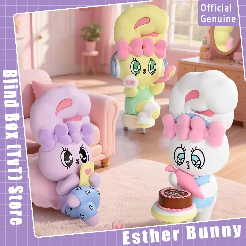 

New Genuine Esther Bunny Holiday Time Series Blind Box Cute Figurine Dolls Collection Desktop Ornament Fashion Trend Gift