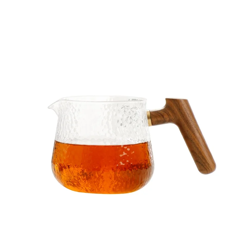 2026unique ZeroHero 400ml High Borosilicate Glass Coffee Server Pot Hand-Brewed Hammered Design for Pots & Kettles