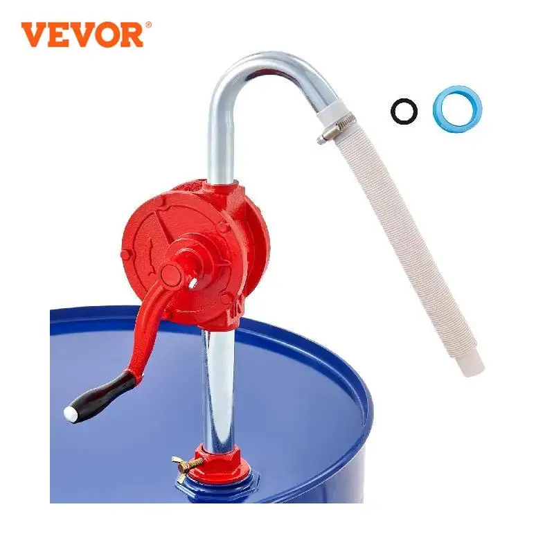 

VEVOR Muti-size Hand Oil Pump Crank Pipe Fuel Water Manual Pump Diesel Barrel Auto Parts for Swift Liquid Gas Gasoline Transfers