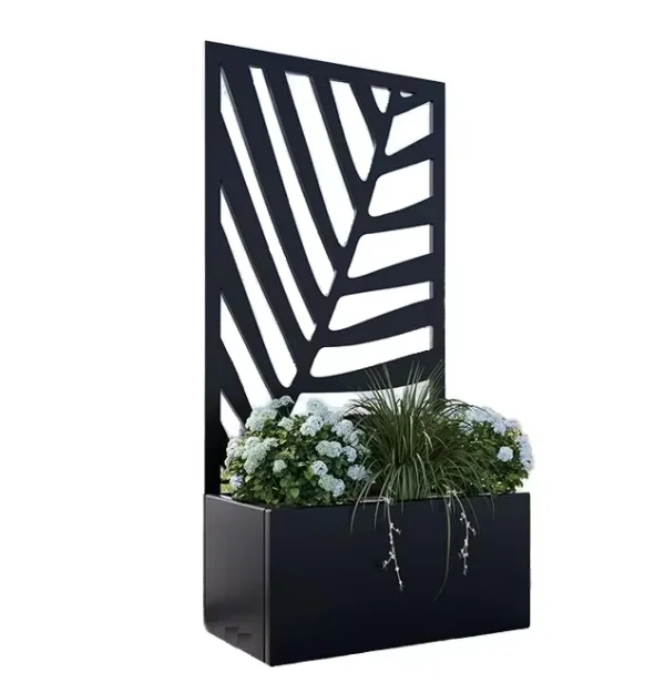 Movable Horticultural Flower Stand for Outdoor Garden Use Sturdy Durable Drainage Holes for Vine Climbing Plant