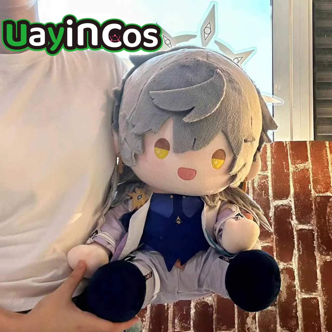 

40cm Honkai: Star Rail Sunday Cartoon Stuffed Sitting Plushies Plush Cotton Doll Clothes Soft Pillow Anime Figure Toy For Kids G