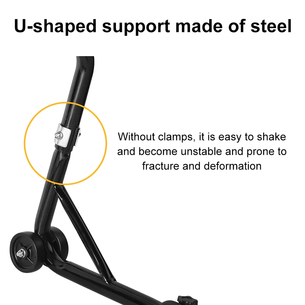 Universal Motorrad Unterstützung Stehen Motorrad Lift Stehen Hinterrad Halterung Unterstützung Rahmen Reifen Reparatur Werkzeug – Detail 3