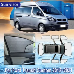 Full Coverage Car Sun Shade for Ford Transit Tourneo Custom 2012~2021 2019 MK1 Accessories Sunshade Windshield Side Window Visor