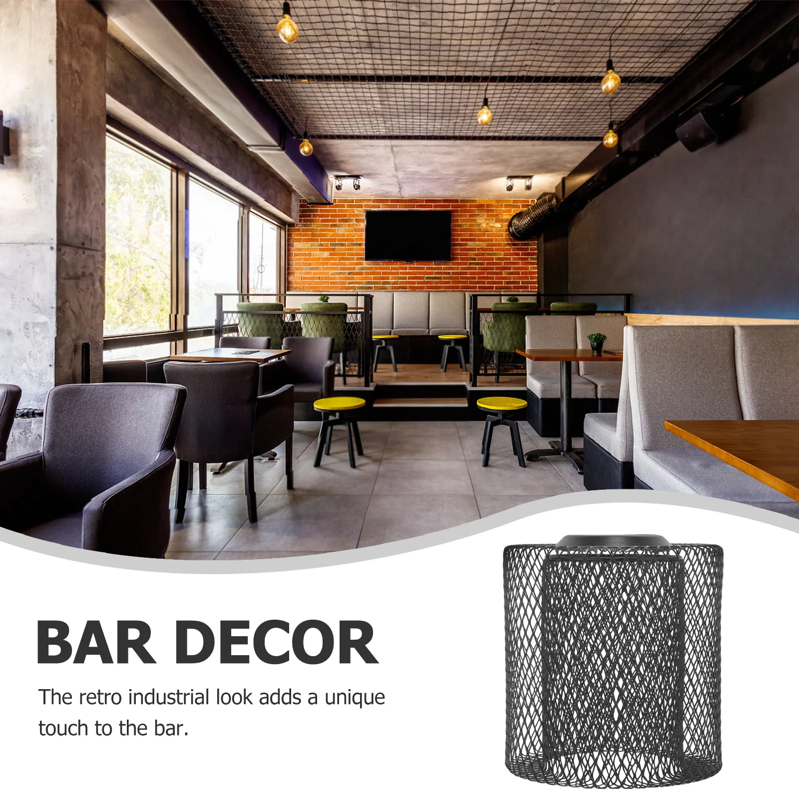 

Абажур для светильника, геометрический, металлический, для подвесного потолочного светильника, ретро, индустриальный, ажурный, сменный, подходит для дома, бара