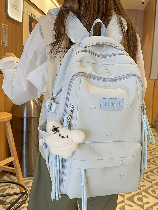 

Большая женская многослойная сумка Capaci Tau25, новая школьная университетская дорожная сумка для студентов, мягкий водонепроницаемый ремень