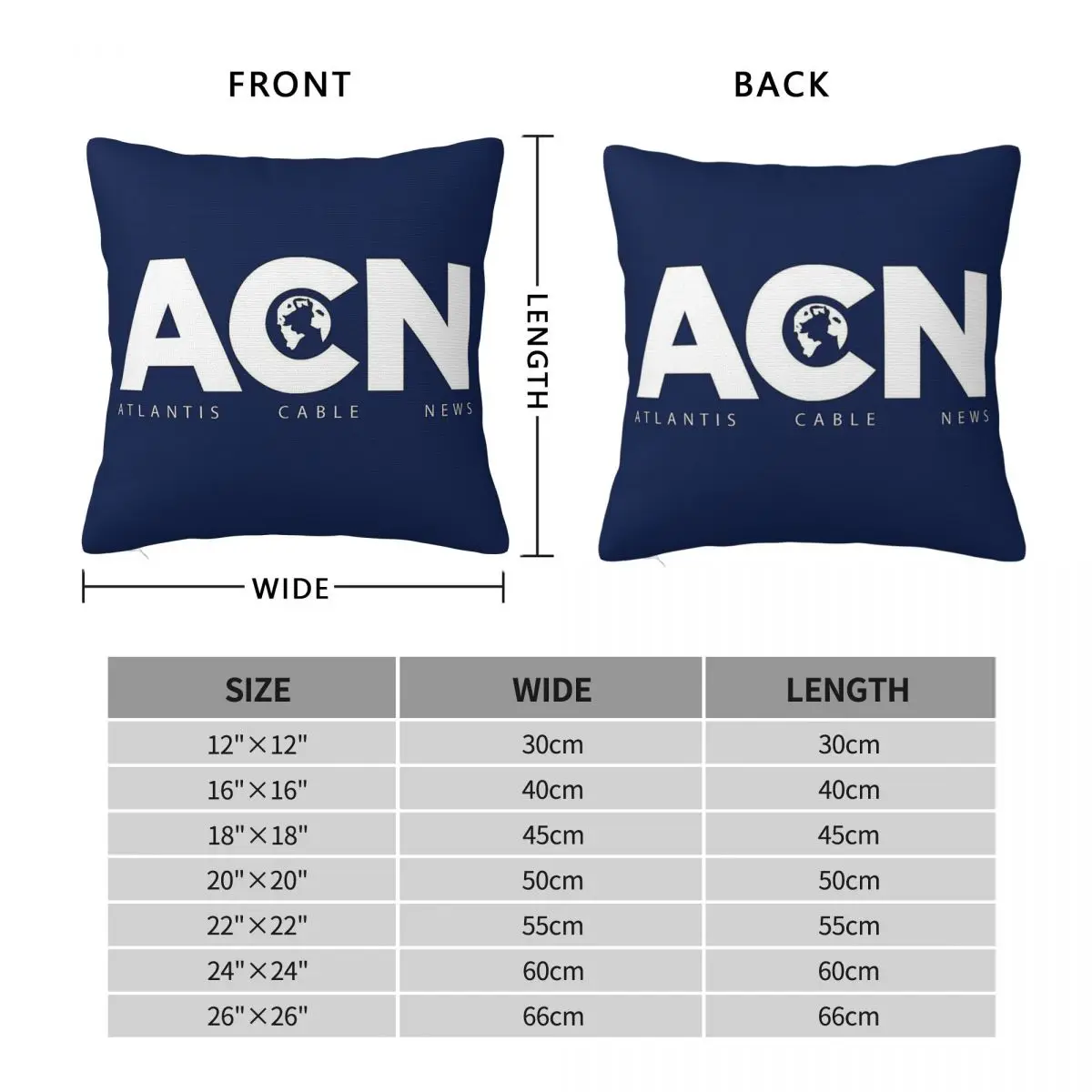 Newsroom Atlantis Cable News Square Pillowcase Polyester Linen Velvet Zip Decor Throw Pillow Case Home Cushion Cover 45x45