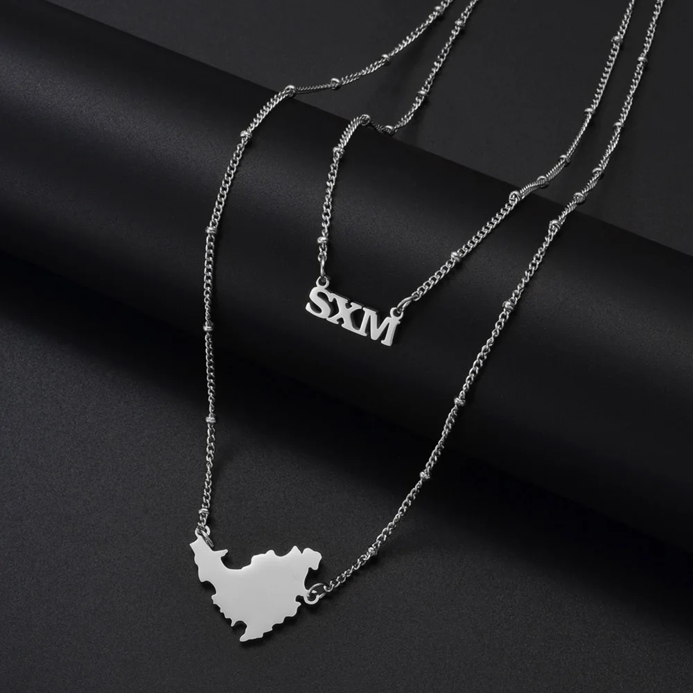 Anniyo Sint Maarten and Saint-Martin Double Necklaces Saint Martin SXM Jewelry @316321 image 4