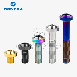 Wanyifa Titanium Ti Bolt M10x10/15/20/25/30/35/40/45/50/60mm 1.25/1.5mm Pitch T50 Torx Head Screws for Motorcycle Car