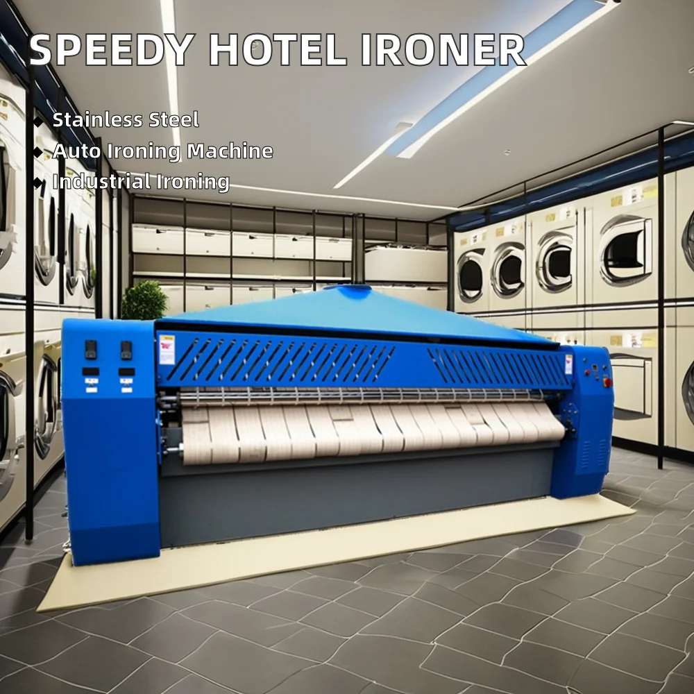 Prezzo di fabbrica Attrezzatura per la pulizia commerciale Macchina da stiro per panni da bucato Macchina da stiro pieghevole completamente automatica Macchina a rulli