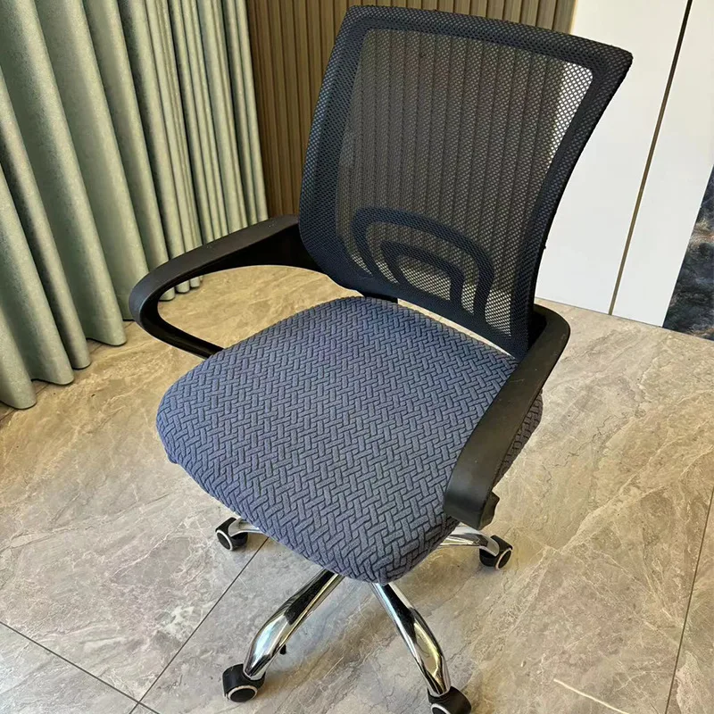 1 قطعة كرسي مكتب يغطي تمتد كرسي الكمبيوتر مقعد قابل للغسل مطاطا مكتب كرسي مقعد حامي الغلاف للمكتب #5