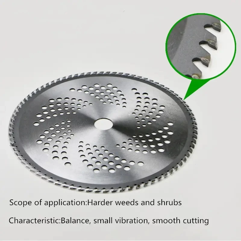 Imagem -04 - Lâmina Cortador de Grama Cortador de Escova de Madeira Disco Compatível com Cortador de Grama Erva Daninha Jardim Peças da Ferramenta Elétrica 40 Dentes 60 Dentes 80 Dentes