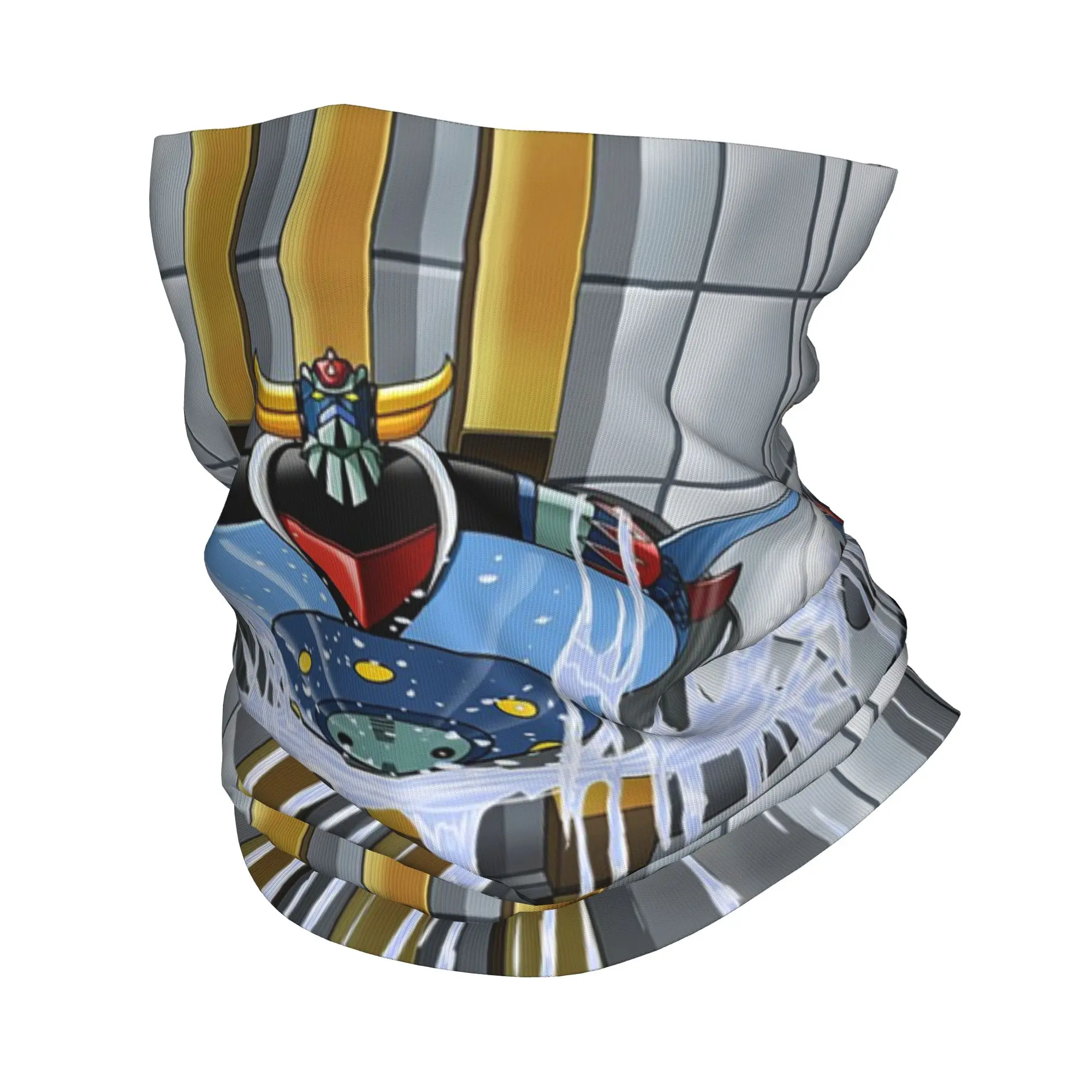 Mazinger Z  Goldrake  Jigsaw Bandana Neck Gaiter Printed Wrap Scarf Multifunction Headwear Hiking Fishing For Men Women Adult