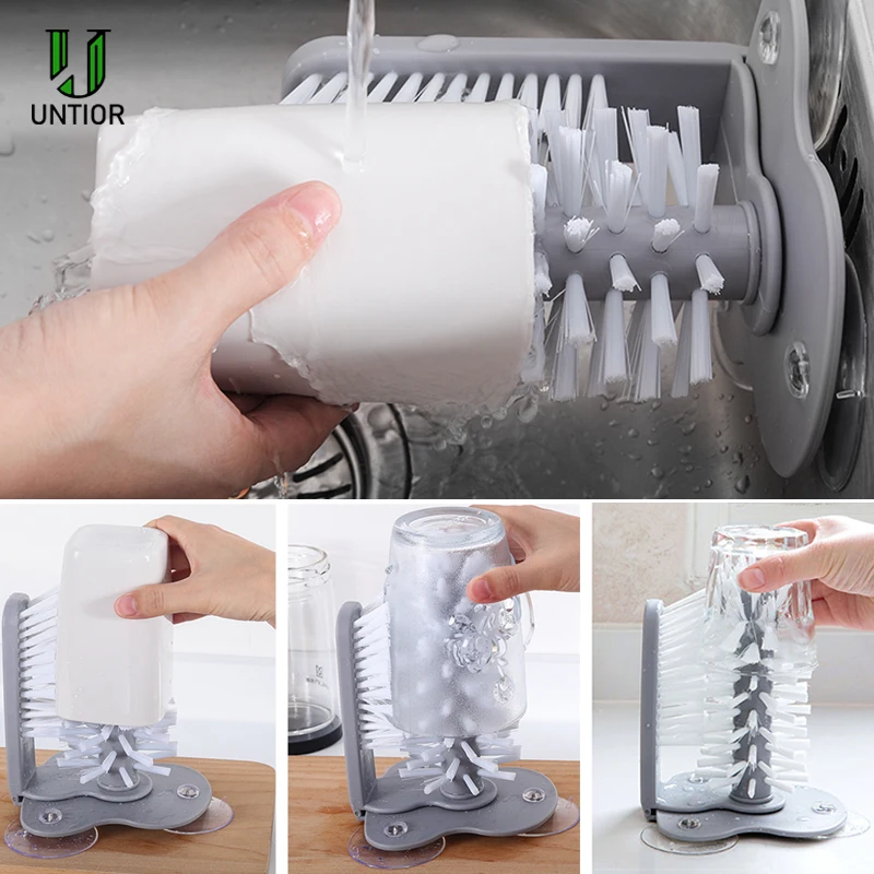 Functional Hand Dish Washing Brush Suction Cup Easily