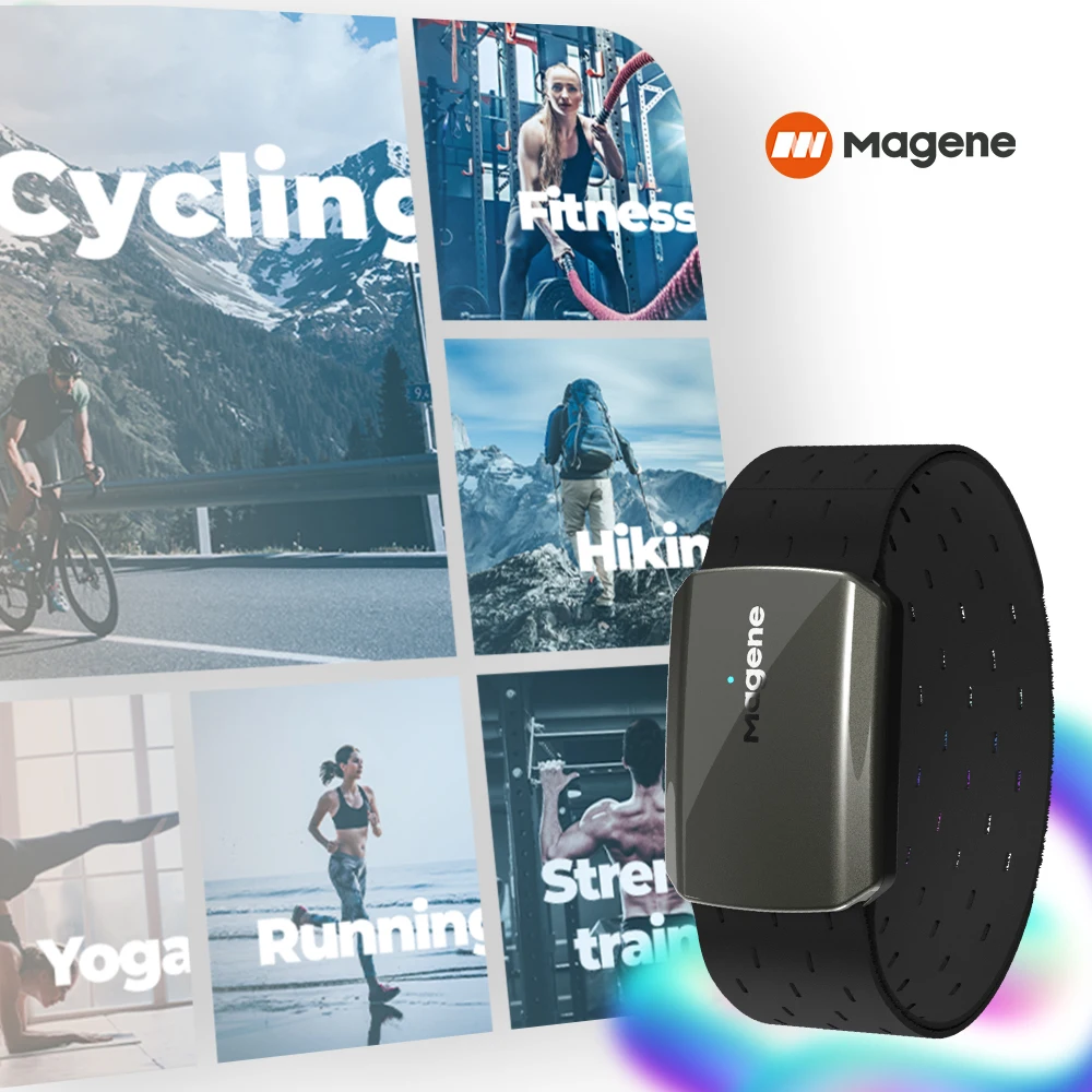 Magene Herzfrequenz Armband Monitor Dual-Modus Bluetooth Ameise H803 Sensor Arm Armband Fitness Herz Tracker Gesundheits übung