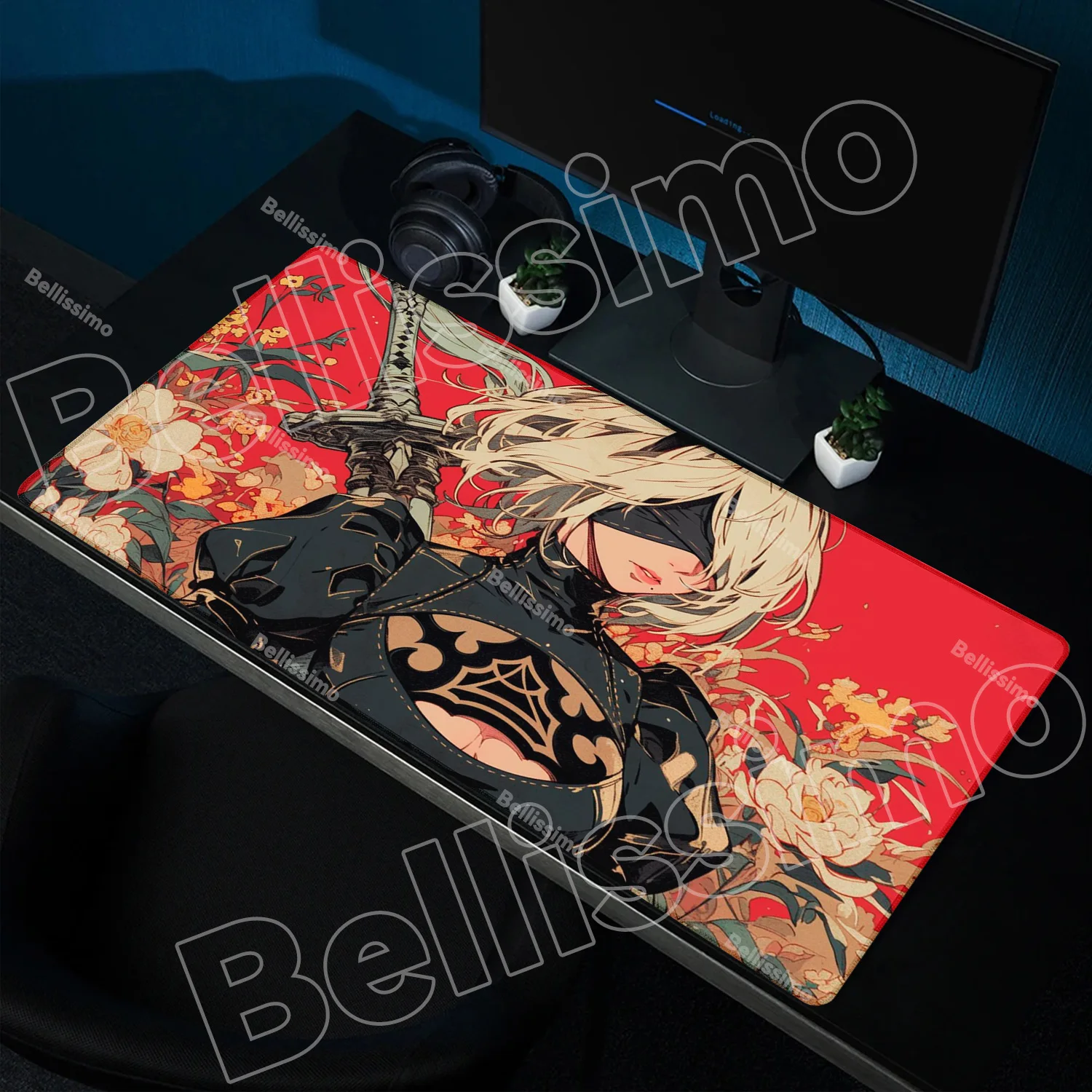 

NieR Automata YoRHa No. 2 Type B Large Mouse Pad PC Computer Game Mousepad Keyboard Desk Mats Office Rubber Anti-slip Mouse Mat