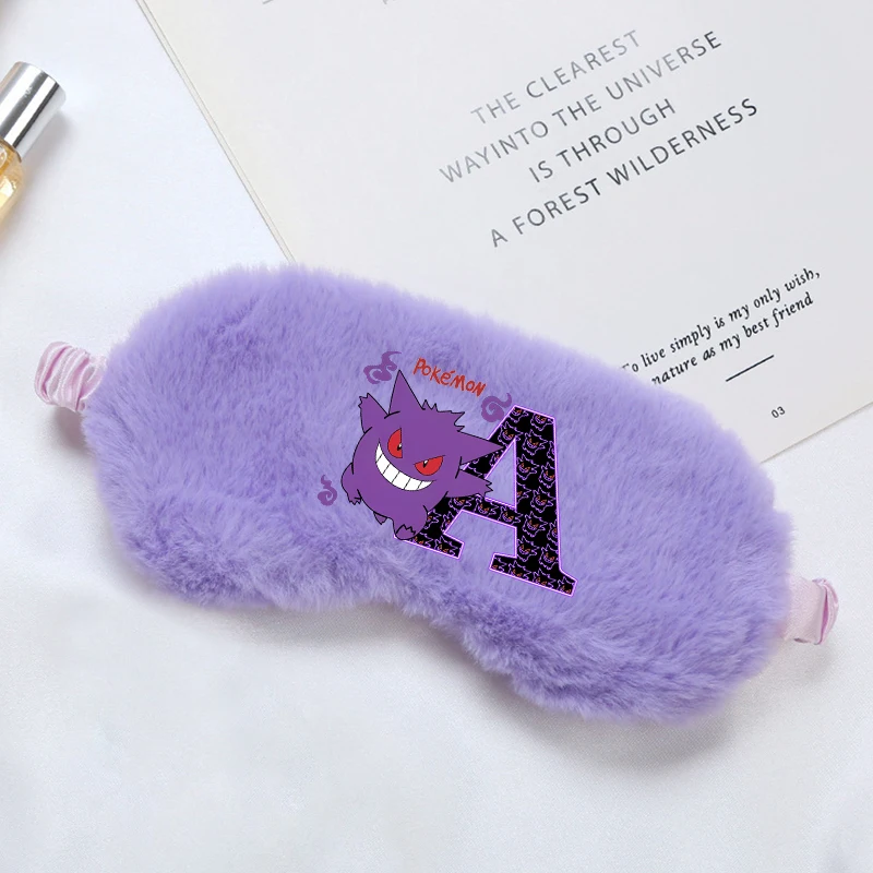 

Pokemons Plush Eye Mask Cartoon Anime Pattern Blindfold Student Office Workers Breathable Soft Warm Nap Eyeshade Eye Patch Gifts