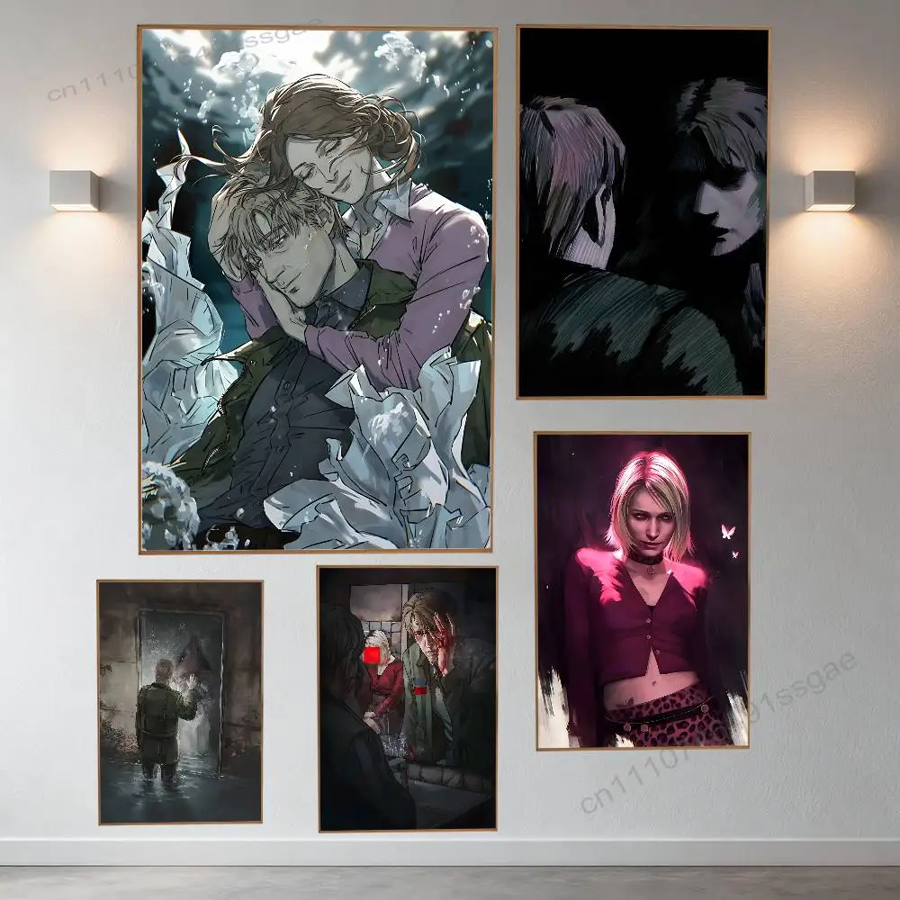 

S-Silent H-Hill 2 Game Poster Wall For Sticky Decoration Waterproof Home Living Room Bedroom Bar