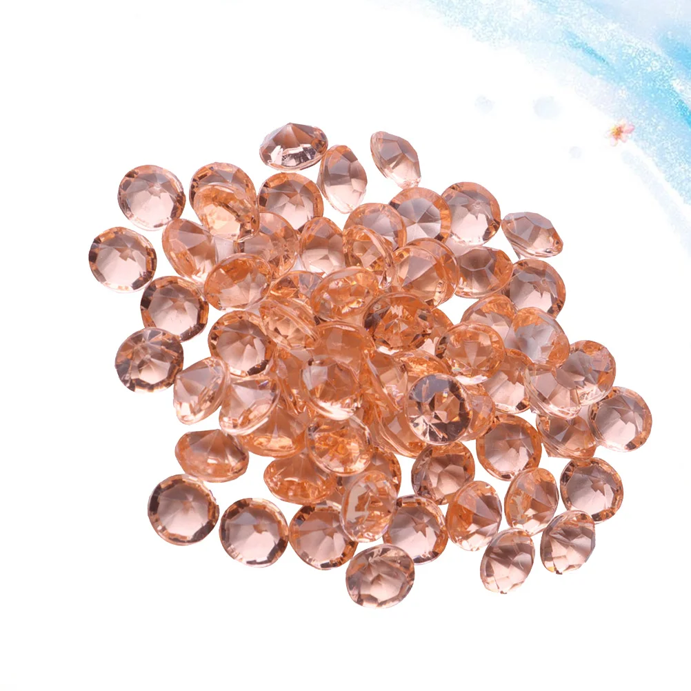 

10000Pcs Acrylic Diamonds Rose Gold Multi-Angled Cut Diamonds Tip Wedding Party Vase Fillers Table Scatterers DIY Decorations