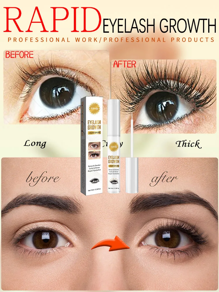 7 Dagen Snelle Wimpergroei Serum Dikke Lash Lift Serum Wenkbrauw Groei Serum Veilig Verlenging Wimpers Make-Up Producten 10 ml