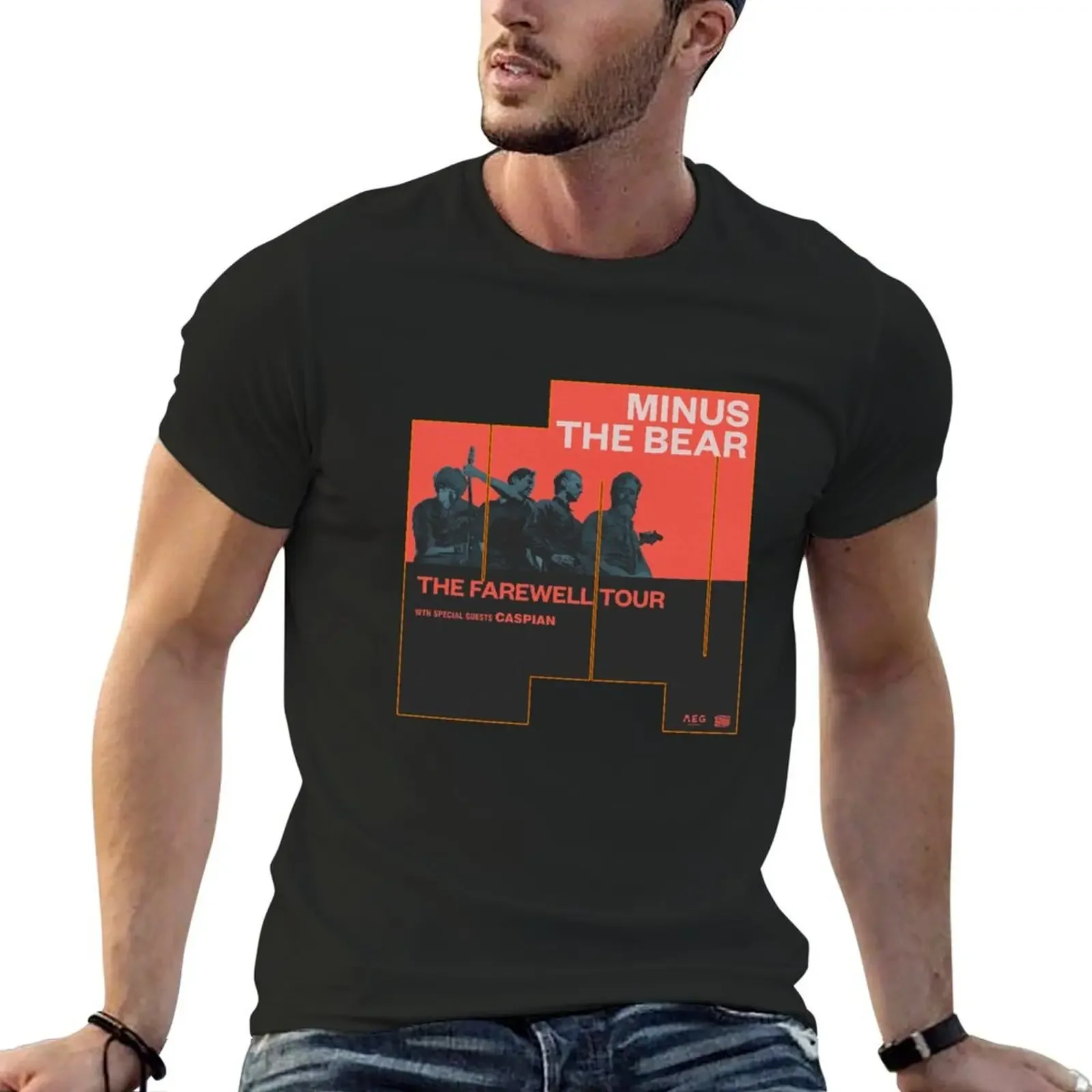 MINUS THE BEAR WITH CASPIAN TOUR 2018 CONCERT T-Shirt new edition plus size tops plain men clothings