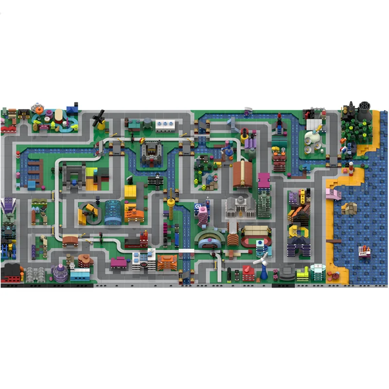 5546pcs MOC Click City Cityed Model Bouwstenen Constructie Monteren Creatief Speelgoed Idee Kerstcadeaus Onderwijs Kinderen