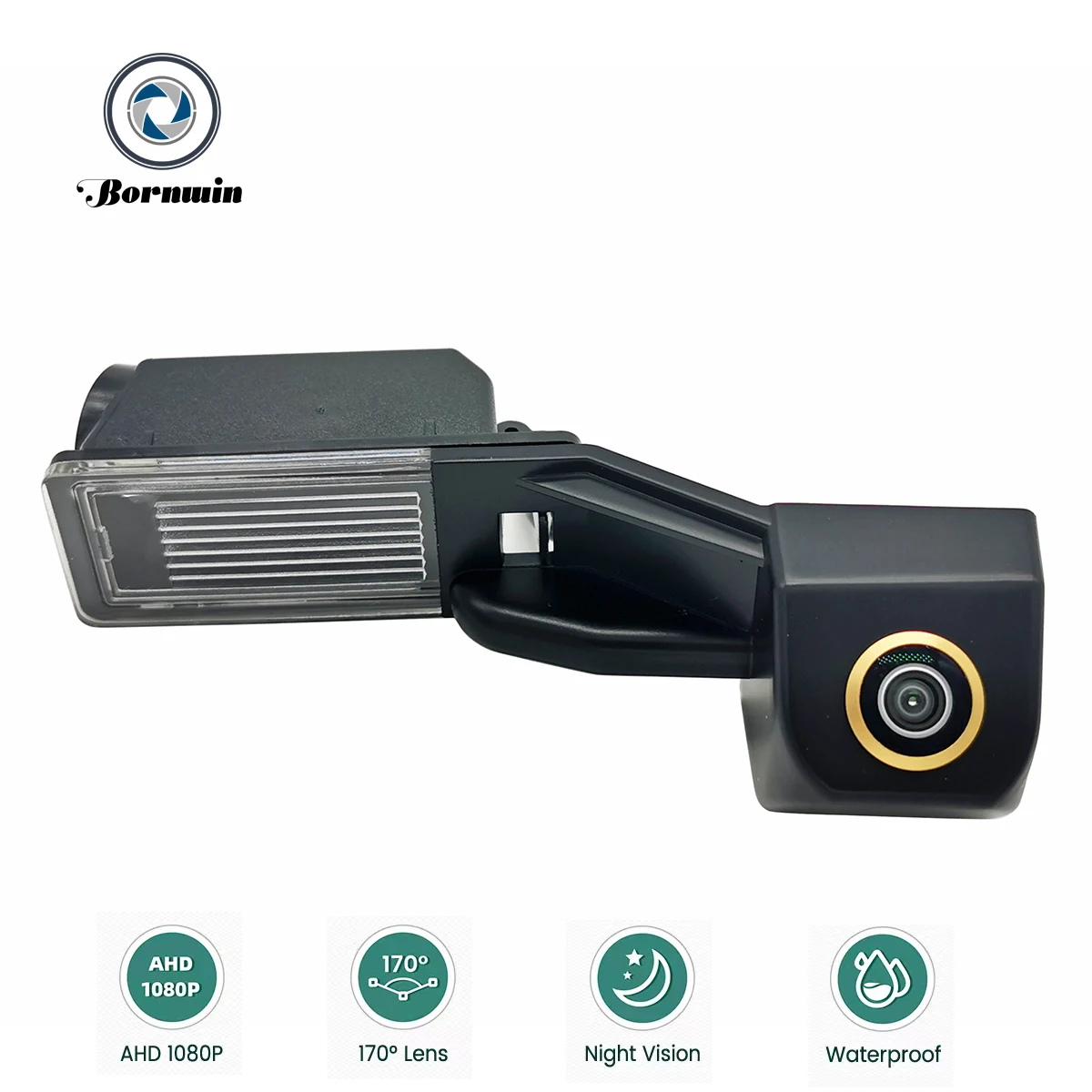 Bornwin 1080P Car Camera For Ford KA Sedan EcoSport Kuga Galaxy S-Max MK1 MK3 MK4 2006-2019 Night Vision Parking Reverse Camera
