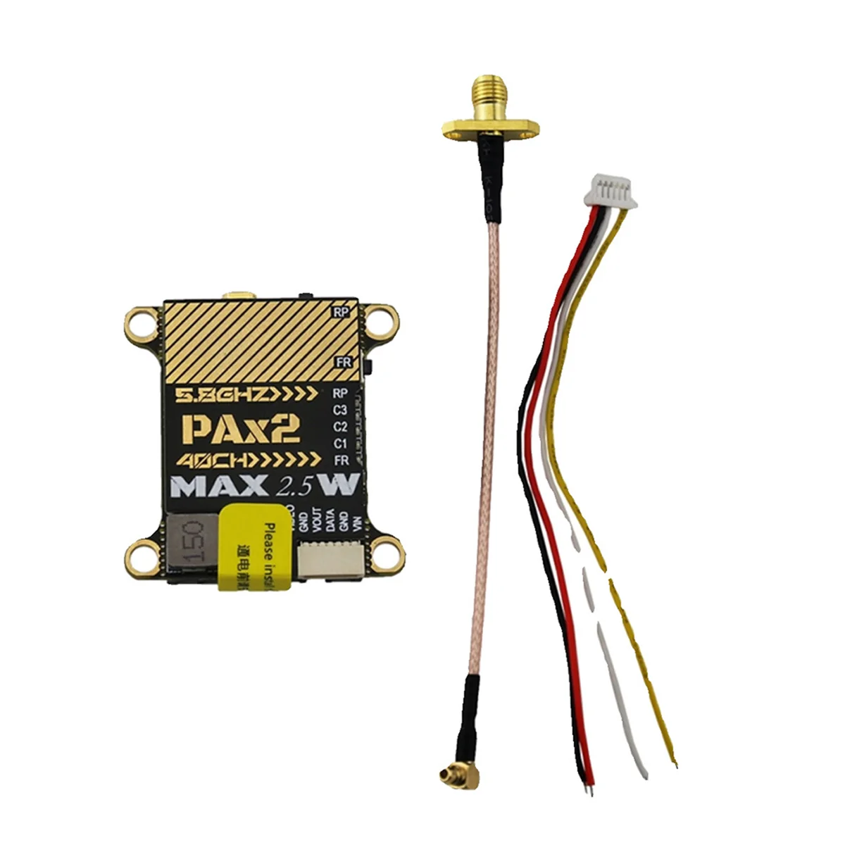 FPV 5.8G 2.5W 40CH VTX 25mW/400mW/800mW/1500mW/2500mW Audio FPV Transmitter for RC FPV Racing Drone