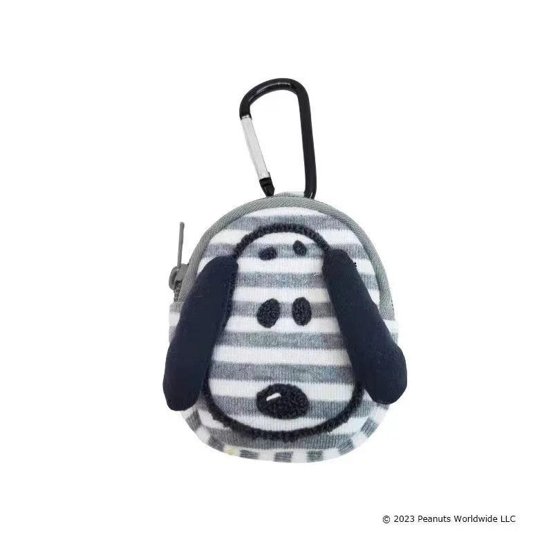 Cartoon Anime Snoopy Mini Super Cute Coin Purse Plaid Bag Pendant