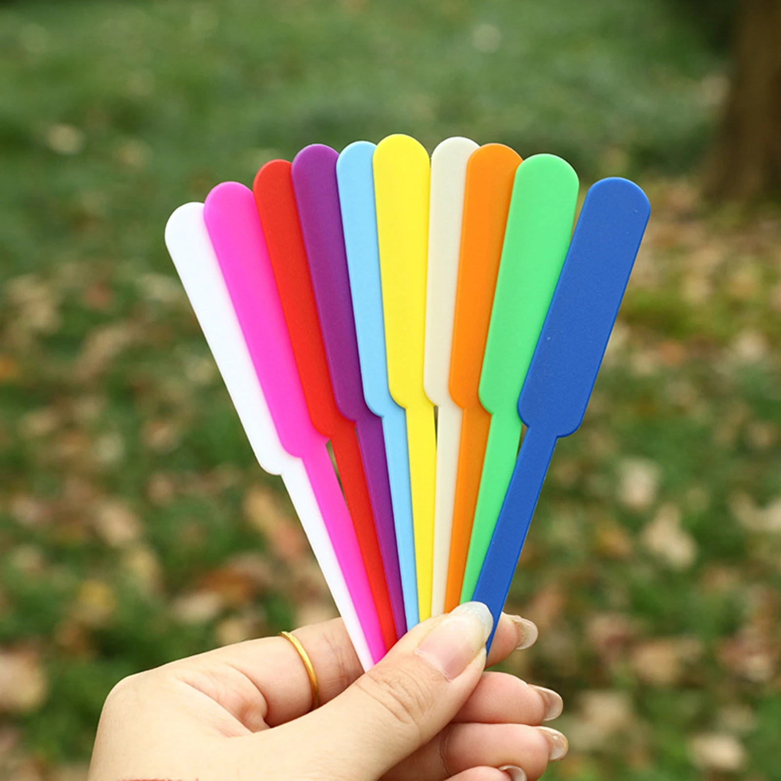 Gardening Tools Labeled - 100 Stück Neue Garten-Pflanzenetiketten Wasserdichte Kunststoffetiketten
