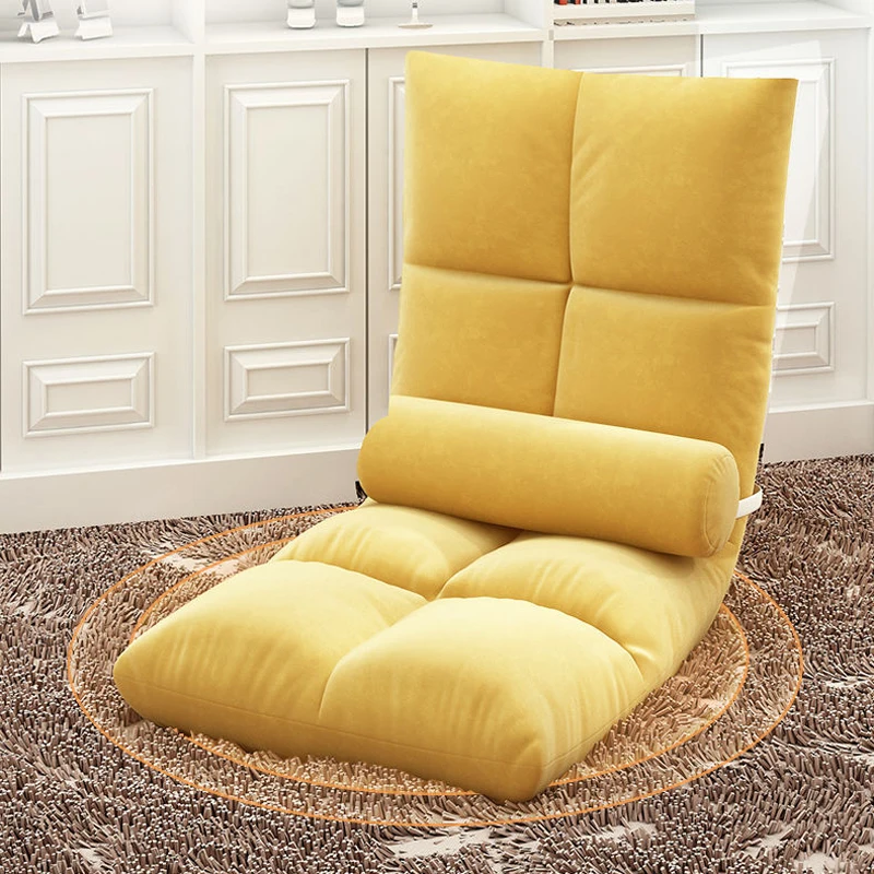 Home Single Sofa Bed Back Chair Bedroom Single Sofa Girls Comfortable Bay Window Small Sofa Folding Chair Tatami Cushion