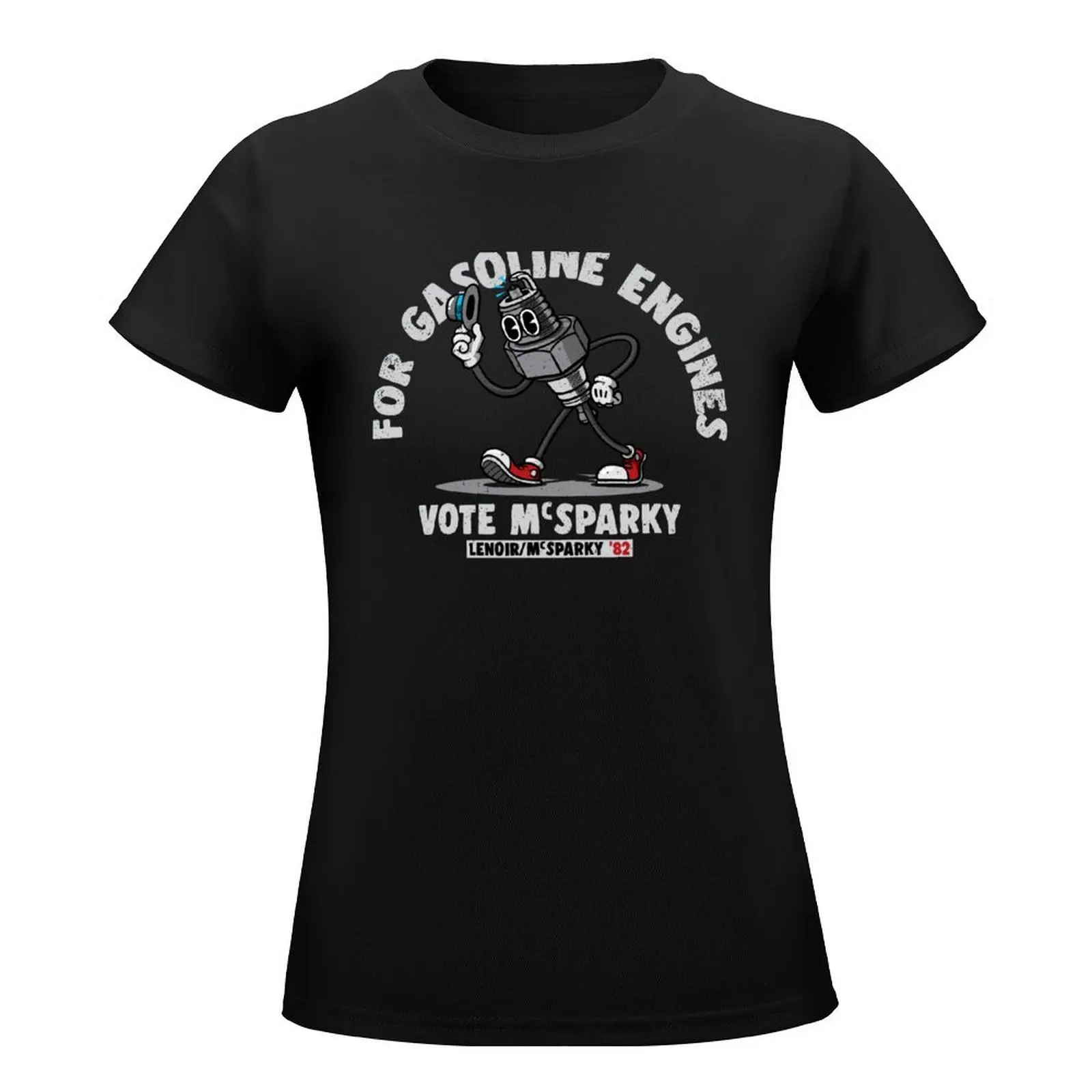 Vote McSparky T-Shirt cute tops funnys Women's clothing