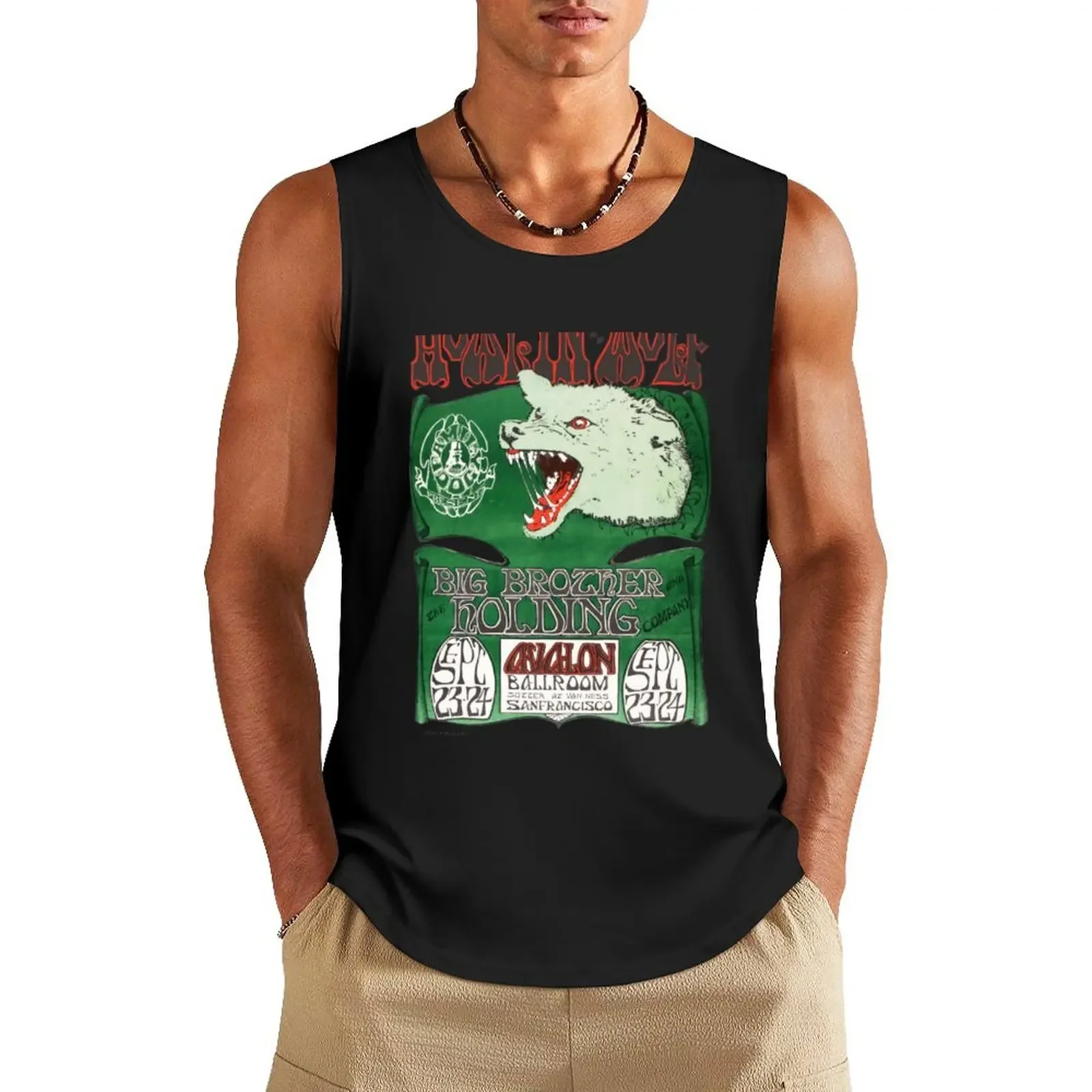 

Howlin’ Wolf – 1966 Tank Top muscular man gym Men's t-shirts anime