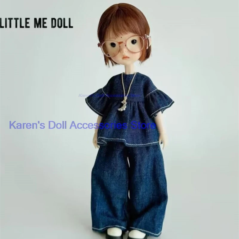 2pcs Jean 2026 fashion design Blythe/landoudou tops+pants  (Fit for Lulu,ymy24,Ob22,24,26,zone, Jenny)