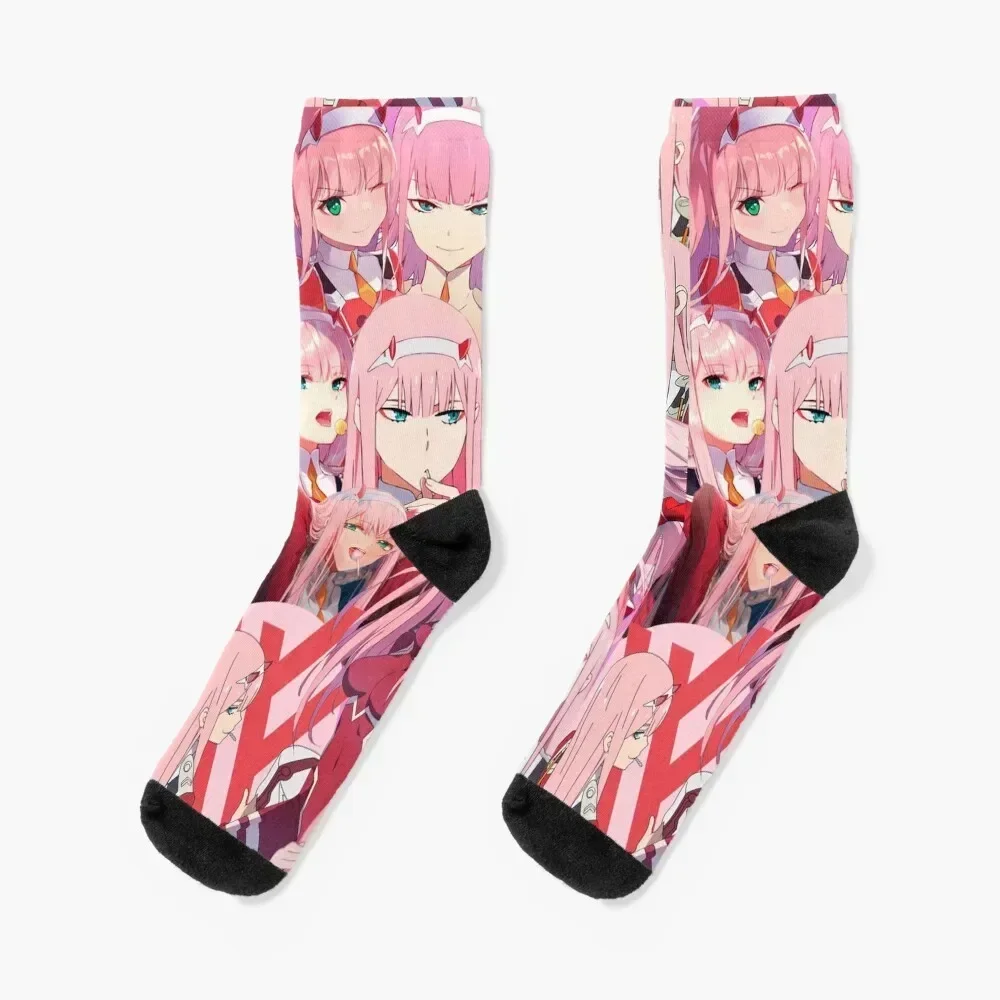

Zero Two collage Socks Non-slip aesthetic funny gift japanese fashion Men's Socks Luxury Women's