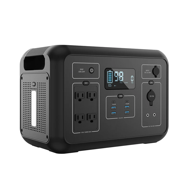 NEW product large capacity mobile quick charge power banks 1000W solar camping power generator