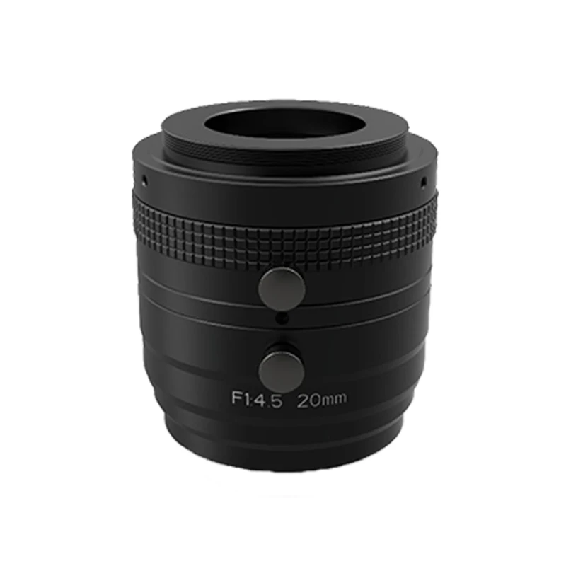 

HIKROBOT MVL-AF2045M-M42 20 мм F4.5 Полнокадровое увеличение 30 мм 0,02 ~ 0,1X M42-крепление Промышленный объектив FA и зум-объектив