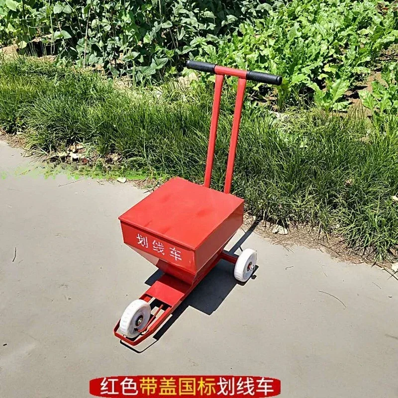 

construction site construction ash spreading line divine tool lime marking vehicle road warning line