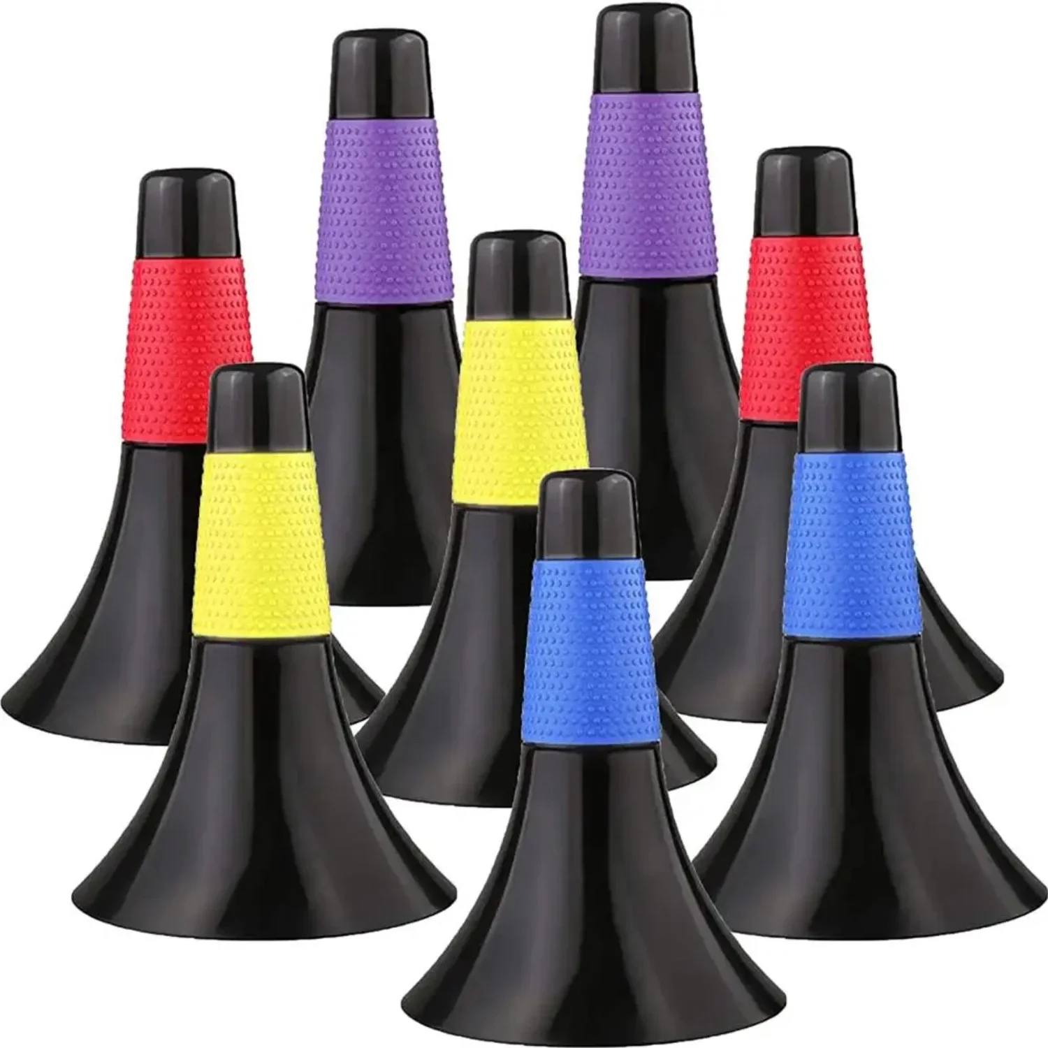 5Pcs Agility Training Cones 23cm Soccer Football Basketball Speed Grab Drills Marker Cone Durable Flexible ABS  Rip Cone