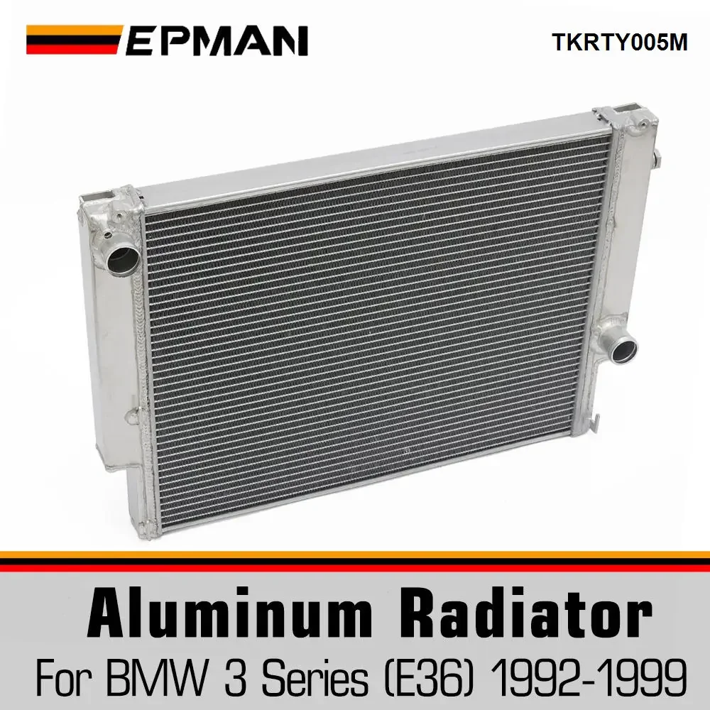 EPMAN Racing For 1988-1999 BMW E36 E30 Z3/325i/320i/323i/328i M3 MT 2 Row Performance Aluminum Radiator TKRTY005M