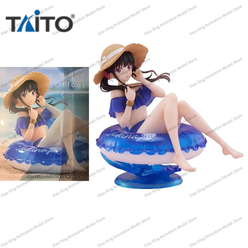 TAITO Original Lycoris Recoil Aqua Float Girls Figure Inoue Takina Nishikigi Chisato Anime Action Figures Toys For Kids Gift