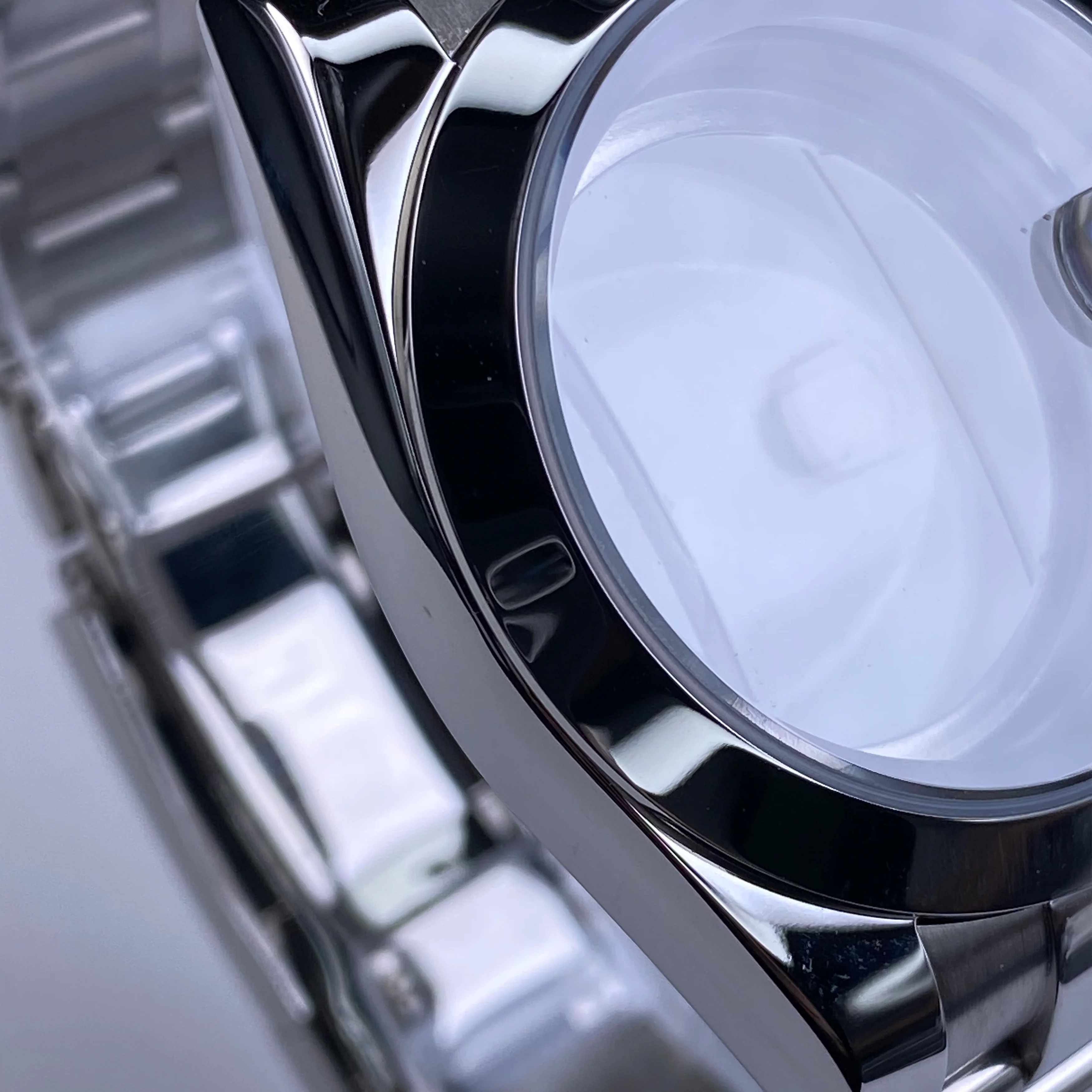 Boîtier de montre NH35 36/39mm, Bracelet jubilé en acier inoxydable 316L, cristal saphir, adapté aux mouvements NH36/NH35, accessoires de cadran 28.5mm