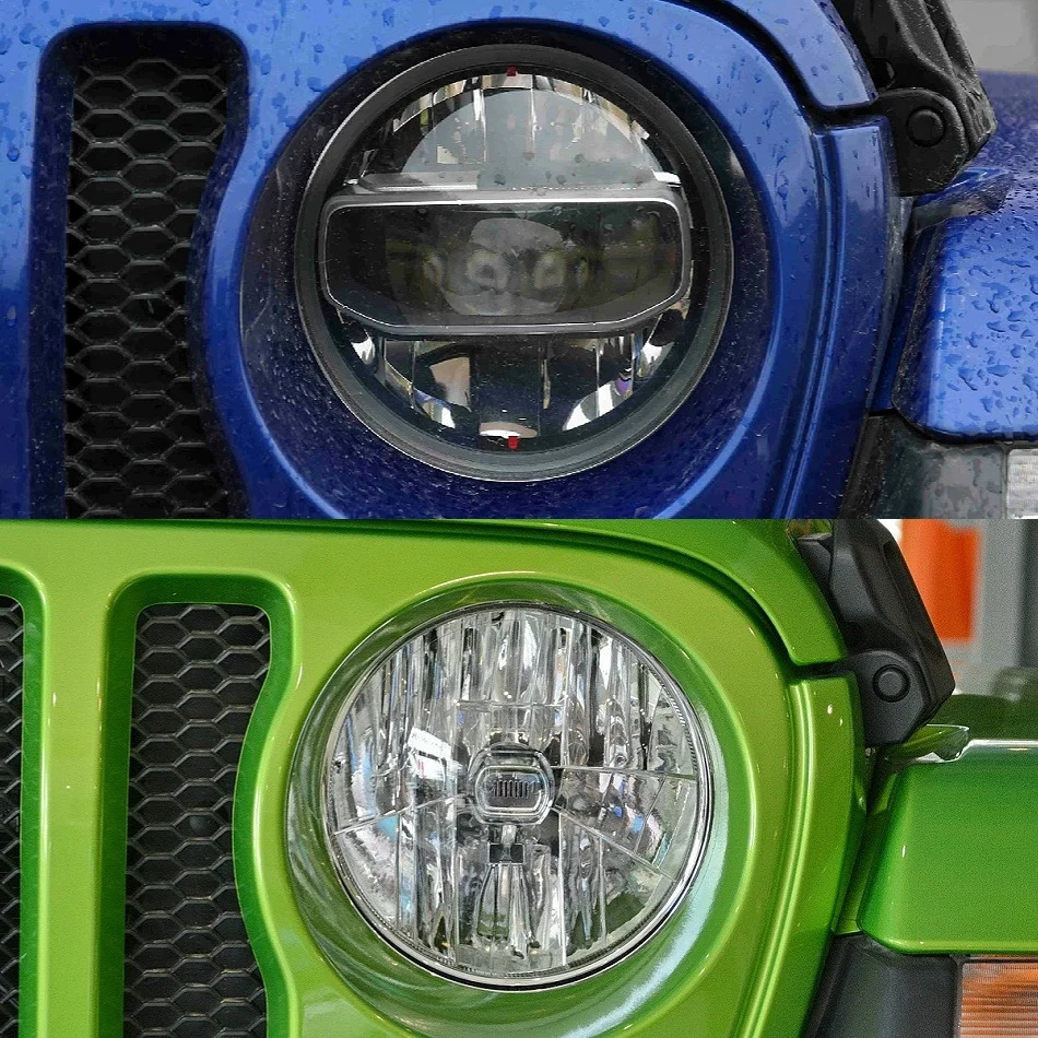 For Jeep Wrangler JL 2018 2019 2020 2021 2022 2023 2024 Front Headlights Glass Lens Cover Lampshade Shell Car Glass Case