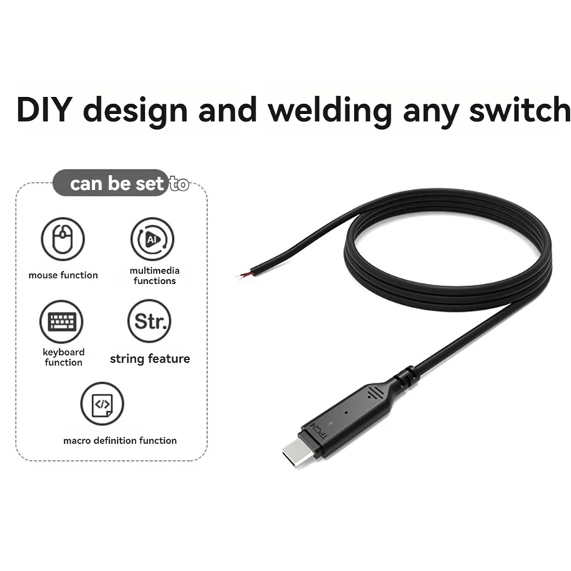 USB Type-C Male Female Plug Power Supply Charger Connector Cable Repair Cable Welding Type Wire