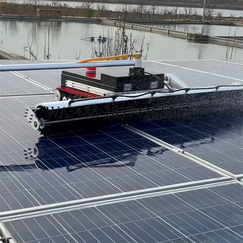 Wmwmnu Smart Solar Panel Cleaning Robot AI Navigation Self Charging for Rooftop Ground PV Arrays