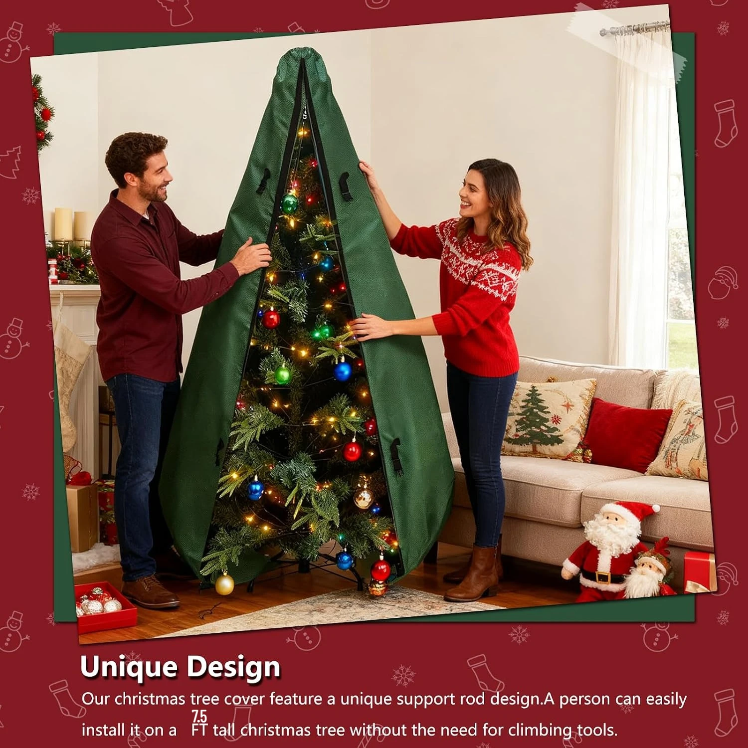 Upright Christmas Tree Storage - Christmas Tree Artificial ulasan dan harga