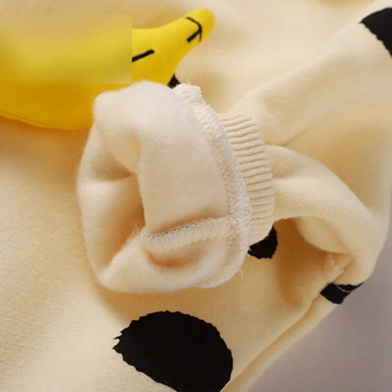 Spring Baby Clothes Banana Romper Cotton Sleepwear Korean Newborn Clothes Boy Girl Bodysuit Banana Dot Toddler Jumpsuit