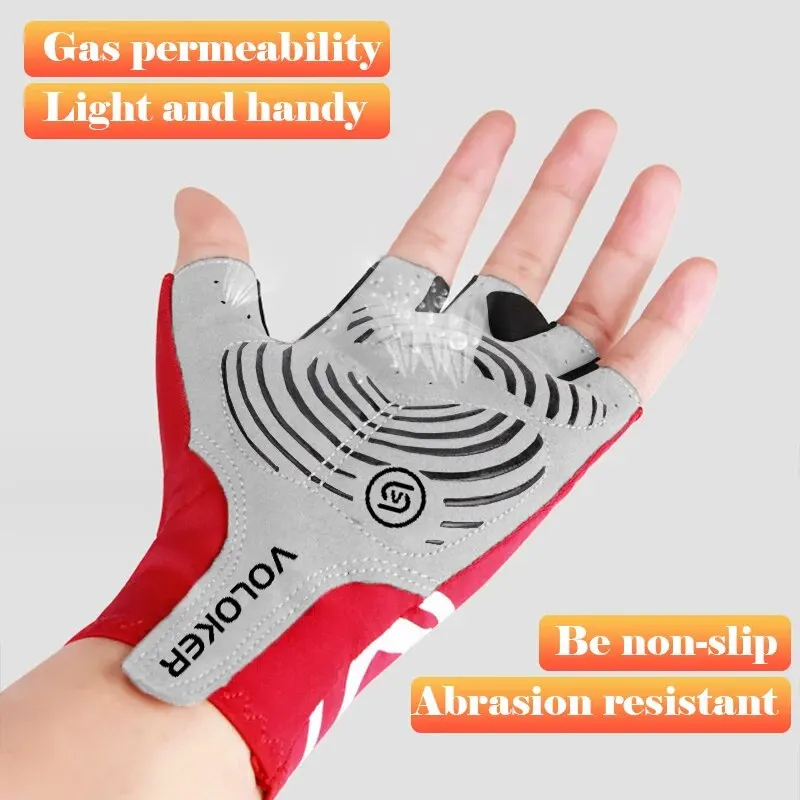 A Pair Of Cycling Sunscreen Gloves Breathable Thin Half-finger Gloves Spring And Summer Anti-slip Cycling Half-finger Gloves