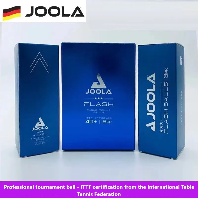 Original JOOLA White 6 Table Tennis 3-Star Seamless New Material 40+Professional Competition Balls