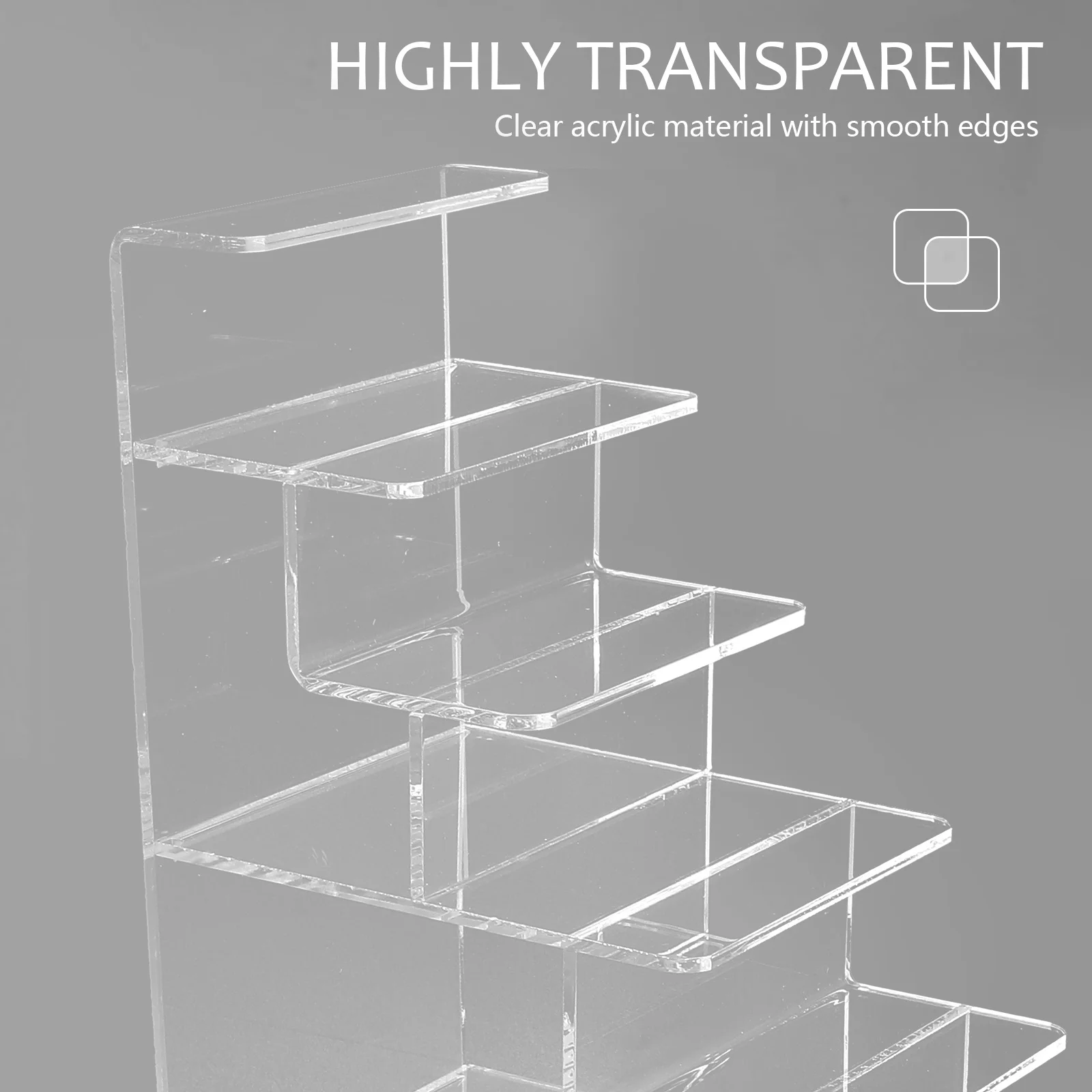 

1pc Multi-Layer Jewelry Stand Clear Acrylic Display Rack For Wallets Purse Sunglasses Makeup Organizer Retail Store Shelf